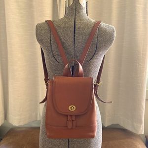 Vintage Coach Mini Mahogany Brown Leather bag. 6690 Made in Costa Rica